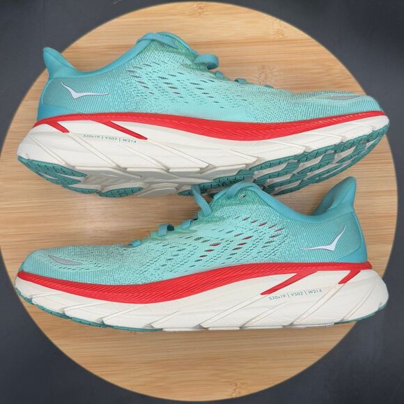 Hoka One One Women’s Clifton 8 “Aquarelle/Eggshell Blue” Sz 7.5B - Picture 4 of 10